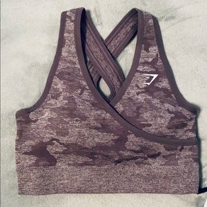 NWT Gymshark Camo Seamless Sports Bra XS